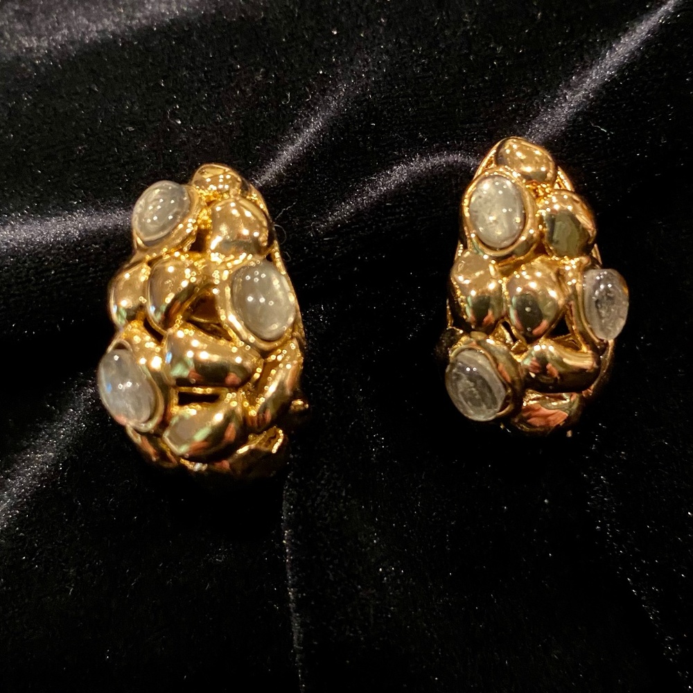 Alexis Bittar Gold Clustered Earrings